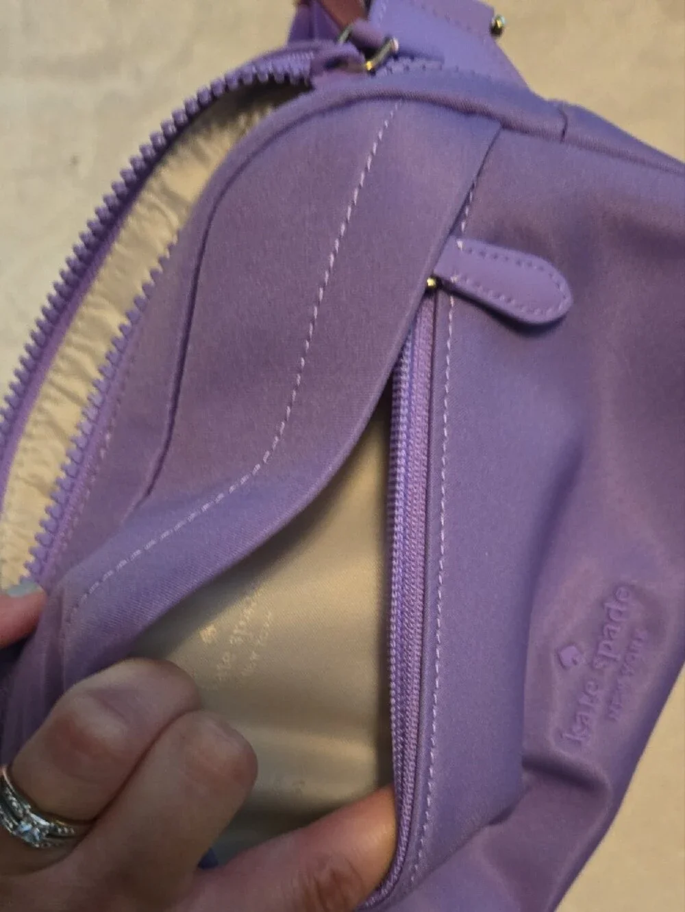 kate spade Lavender Nylon Crossbody Belt Bag